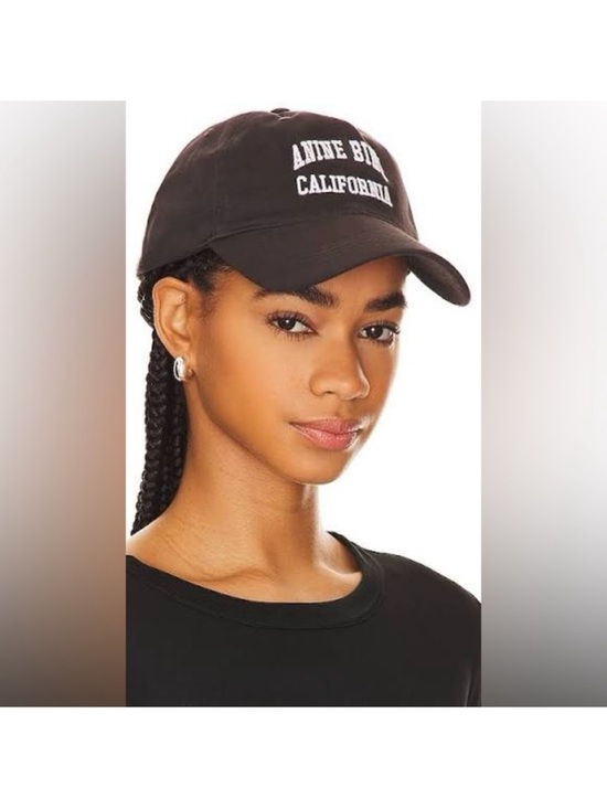 ? FINAL SALE ? Anine Bing in Vintage Black Jeremy Baseball Cap in GUC main image 4
